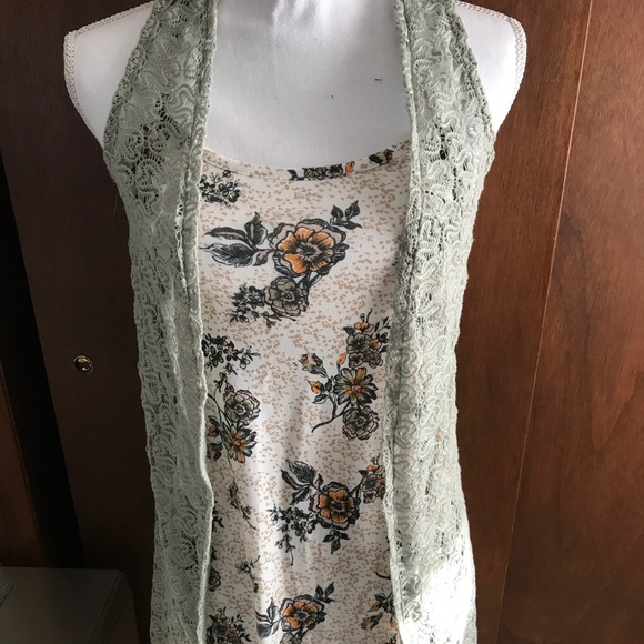 Sun Dress with attached lace sleeveless jacket - Picture 1 of 3